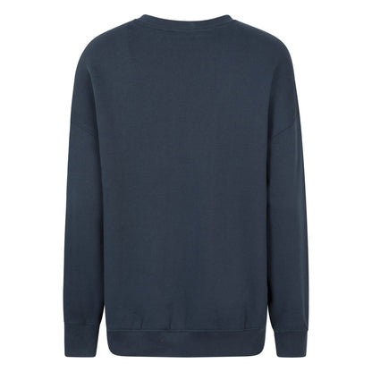 Dark Blue - Side - Mountain Warehouse Womens-Ladies Text Relaxed Fit Jumper