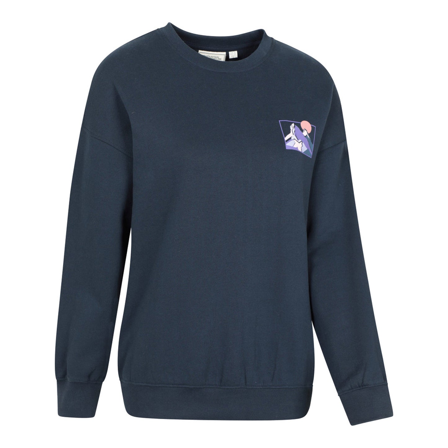 Dark Blue - Lifestyle - Mountain Warehouse Womens-Ladies Text Relaxed Fit Jumper