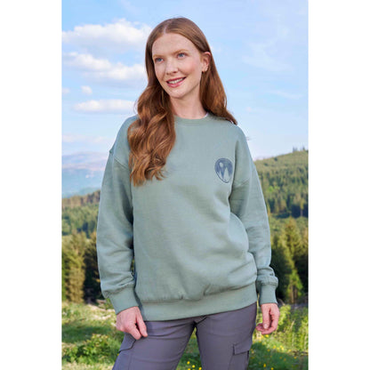 Light Khaki - Front - Mountain Warehouse Womens-Ladies Text Relaxed Fit Jumper