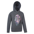 Grey - Side - Mountain Warehouse Childrens-Kids Graffiti Gorilla Hoodie