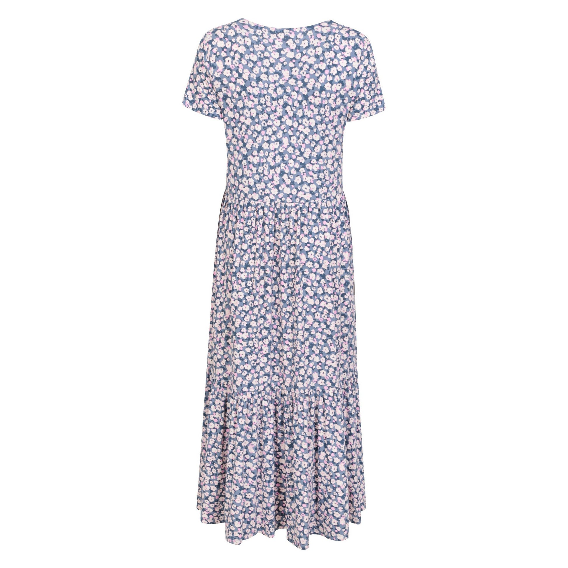 Grey - Back - Mountain Warehouse Womens-Ladies Sardinia Flowers Tiered Dress