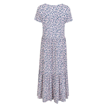 Grey - Back - Mountain Warehouse Womens-Ladies Sardinia Flowers Tiered Dress