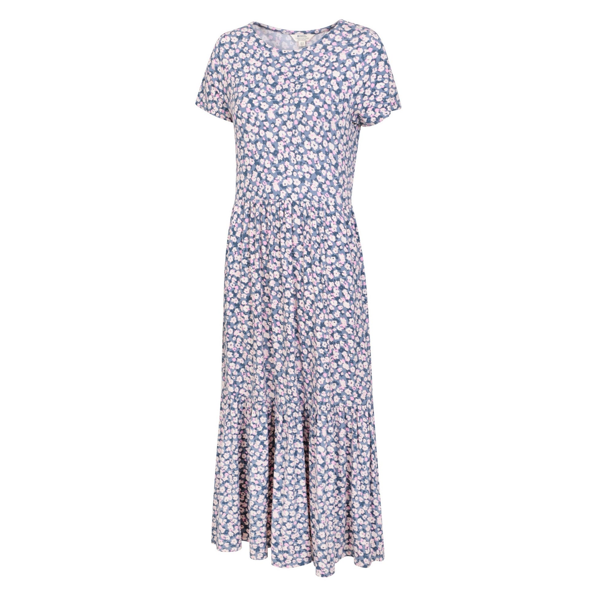 Grey - Lifestyle - Mountain Warehouse Womens-Ladies Sardinia Flowers Tiered Dress