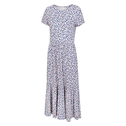 Grey - Lifestyle - Mountain Warehouse Womens-Ladies Sardinia Flowers Tiered Dress