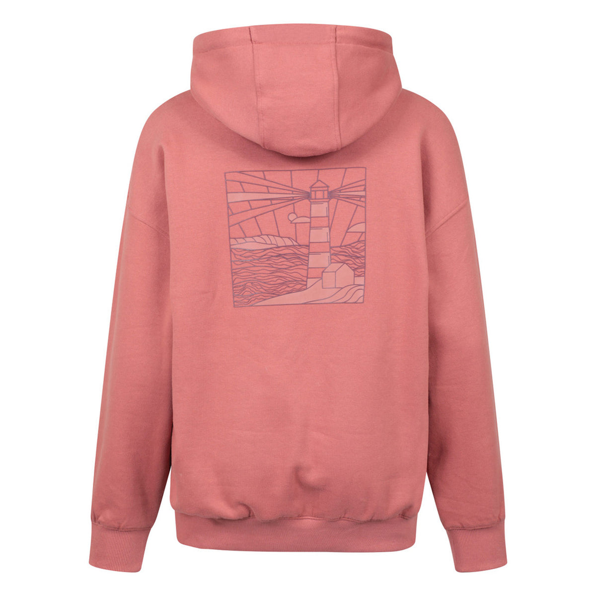 Light Pink - Back - Mountain Warehouse Womens-Ladies Lighthouse Back Print Hoodie