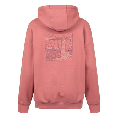 Light Pink - Back - Mountain Warehouse Womens-Ladies Lighthouse Back Print Hoodie