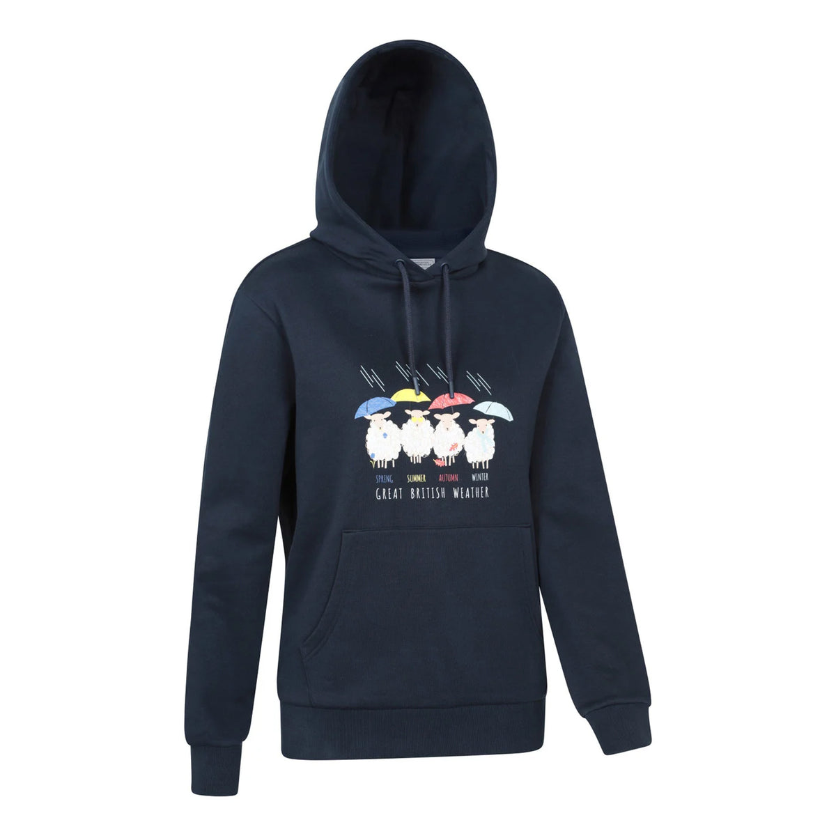 Navy - Lifestyle - Mountain Warehouse Womens-Ladies Great British Weather Regular Hoodie