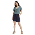 Dark Blue - Close up - Mountain Warehouse Womens-Ladies Explorer Shorts