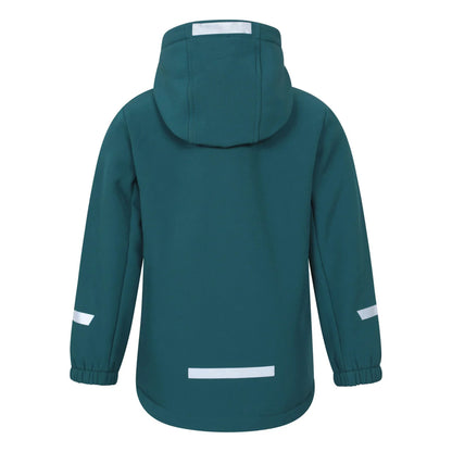 Blue - Back - Mountain Warehouse Childrens-Kids Huxley Reflective Soft Shell Jacket