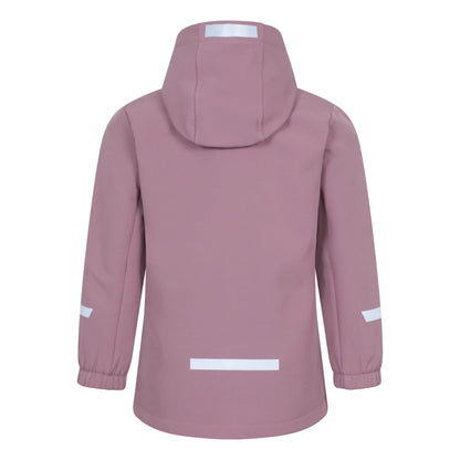 Dusky Purple - Back - Mountain Warehouse Childrens-Kids Huxley Reflective Soft Shell Jacket