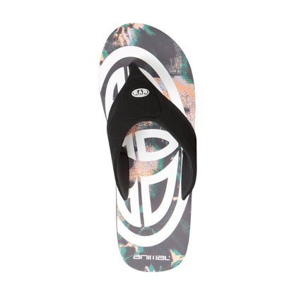 Mixed - Back - Animal Mens Jekyl Big Logo Flip Flops