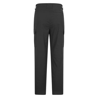Black - Back - Mountain Warehouse Mens Delta Stretch Cargo Trousers
