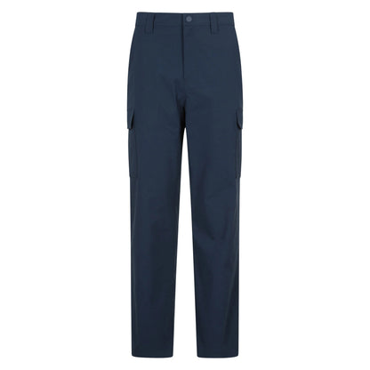 Navy - Front - Mountain Warehouse Mens Delta Stretch Cargo Trousers