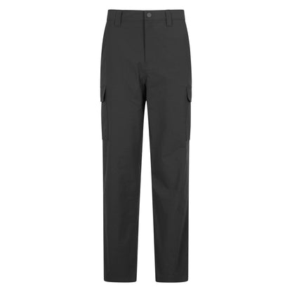 Black - Front - Mountain Warehouse Mens Delta Stretch Cargo Trousers