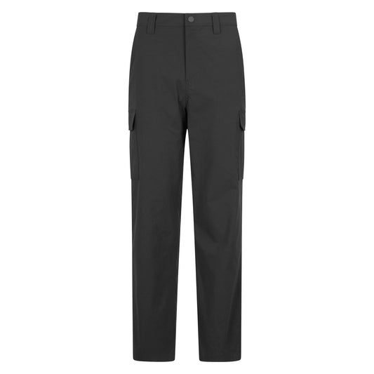 Black - Front - Mountain Warehouse Mens Delta Stretch Cargo Trousers