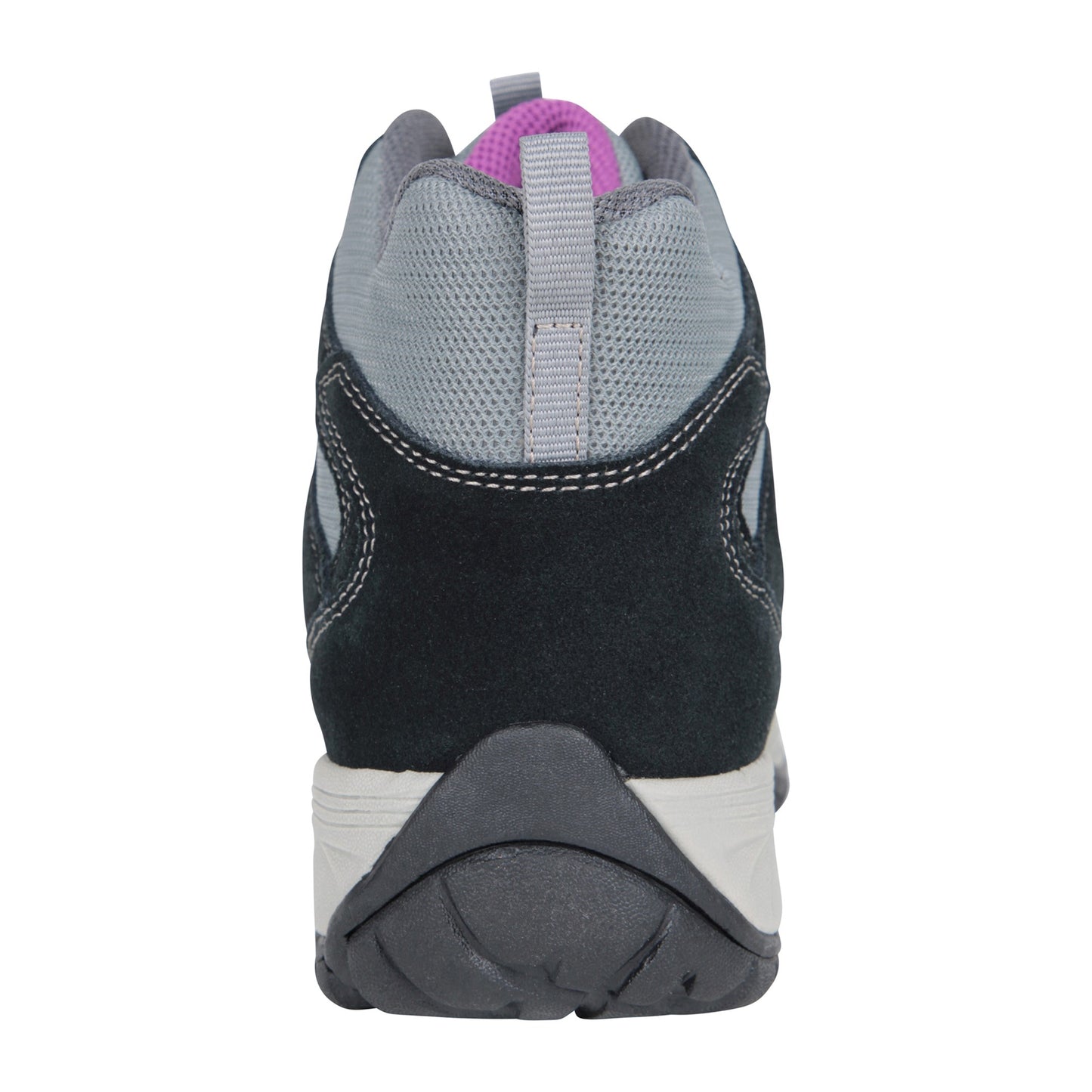Grey - Back - Mountain Warehouse Womens-Ladies Direction II Leather Waterproof Wide Walking Boots