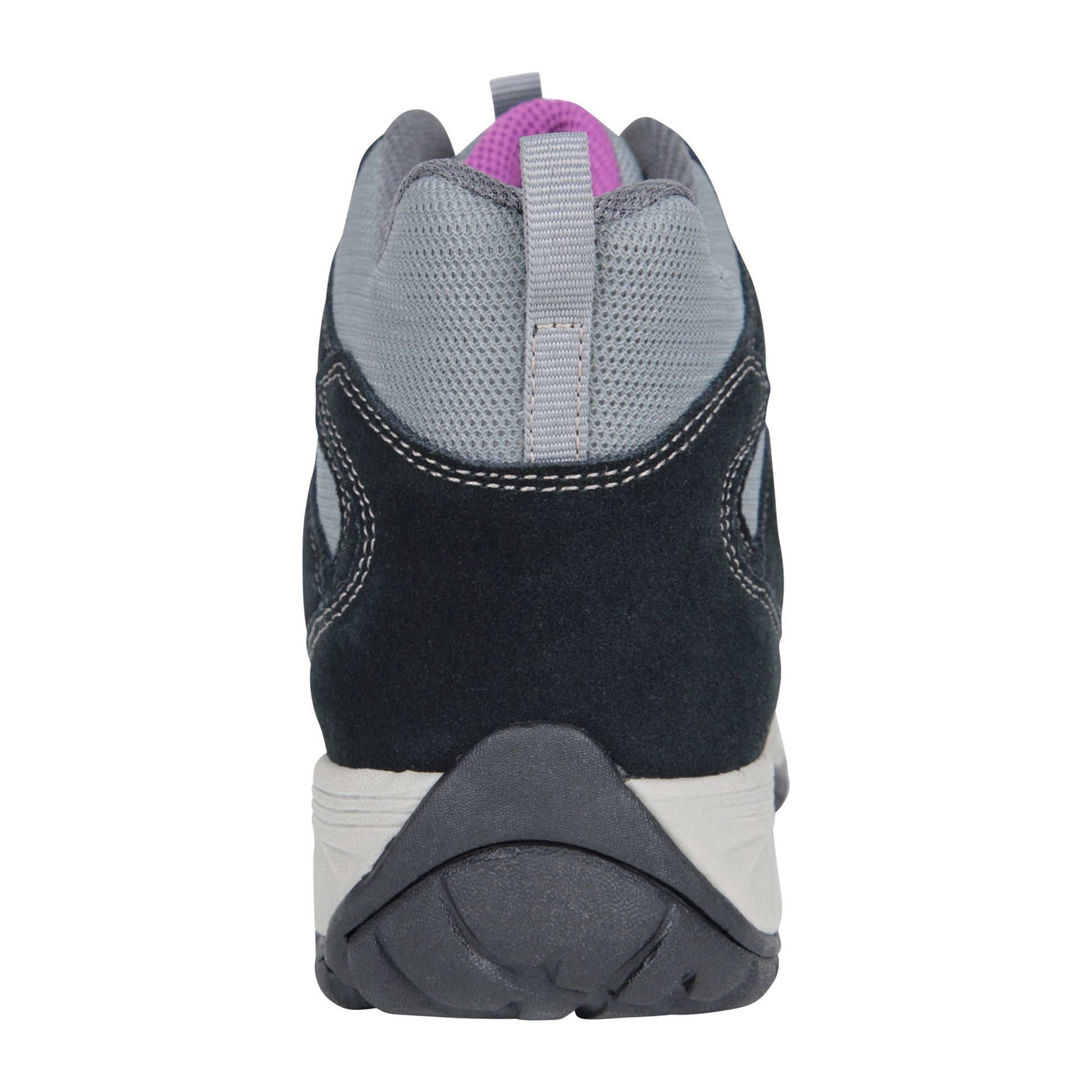 Grey - Back - Mountain Warehouse Womens-Ladies Direction II Leather Waterproof Wide Walking Boots