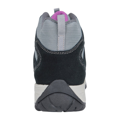 Grey - Back - Mountain Warehouse Womens-Ladies Direction II Leather Waterproof Wide Walking Boots