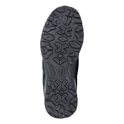 Grey - Close up - Mountain Warehouse Womens-Ladies Direction II Leather Waterproof Wide Walking Boots