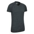 Grey - Back - Mountain Warehouse Mens Summit Merino Wool T-Shirt (Pack of 2)