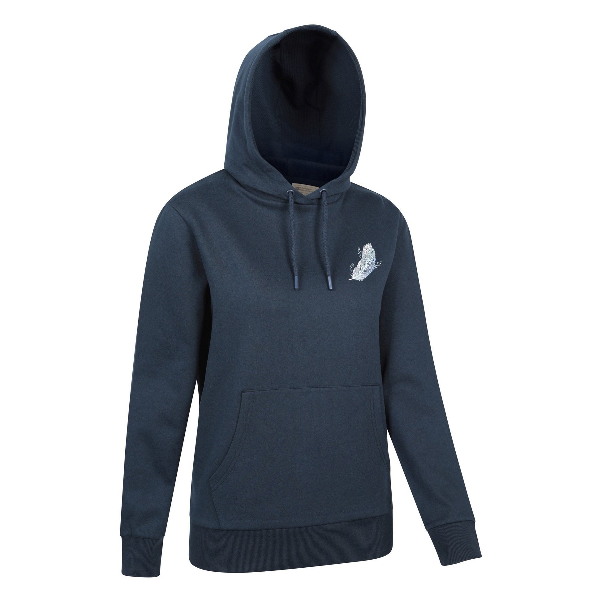 Navy - Side - Mountain Warehouse Womens-Ladies Floating Feather Hoodie
