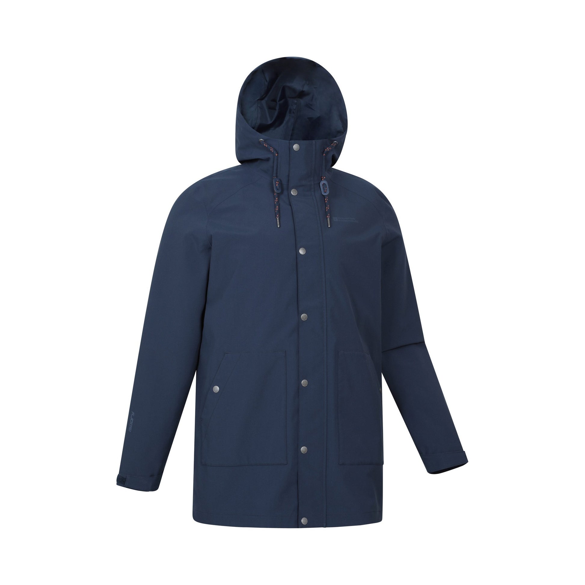 Navy - Side - Mountain Warehouse Mens Fleece Lined Waterproof Jacket