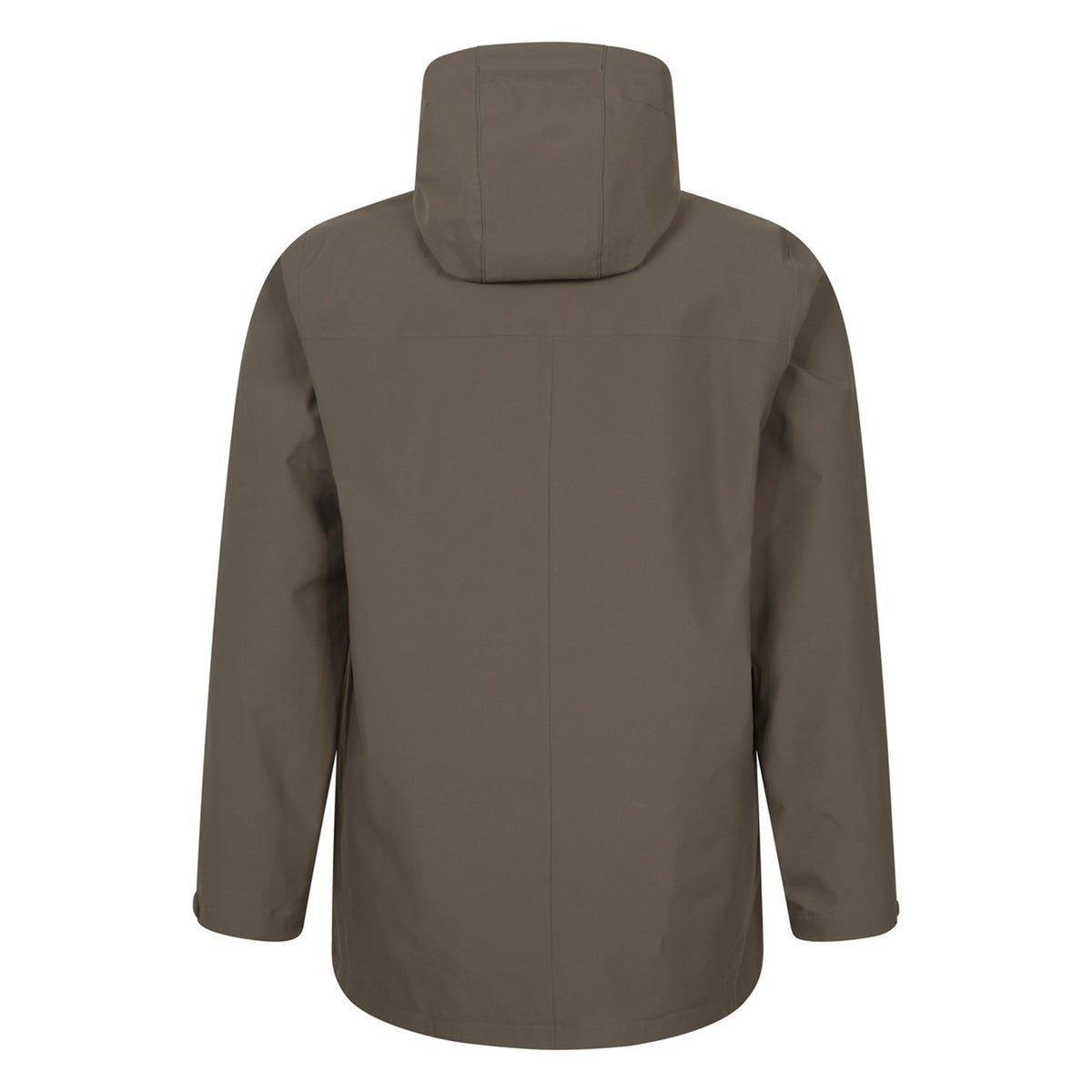 Dark Beige - Back - Mountain Warehouse Mens Fleece Lined Waterproof Jacket