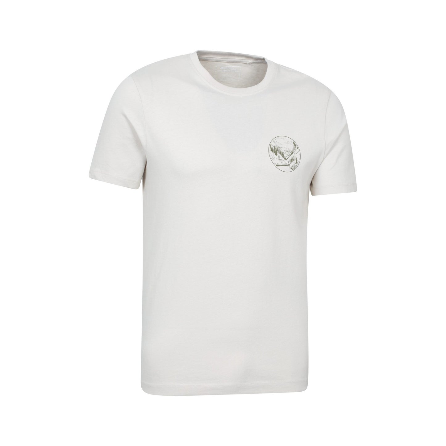 Beige - Side - Mountain Warehouse Mens Valley T-Shirt