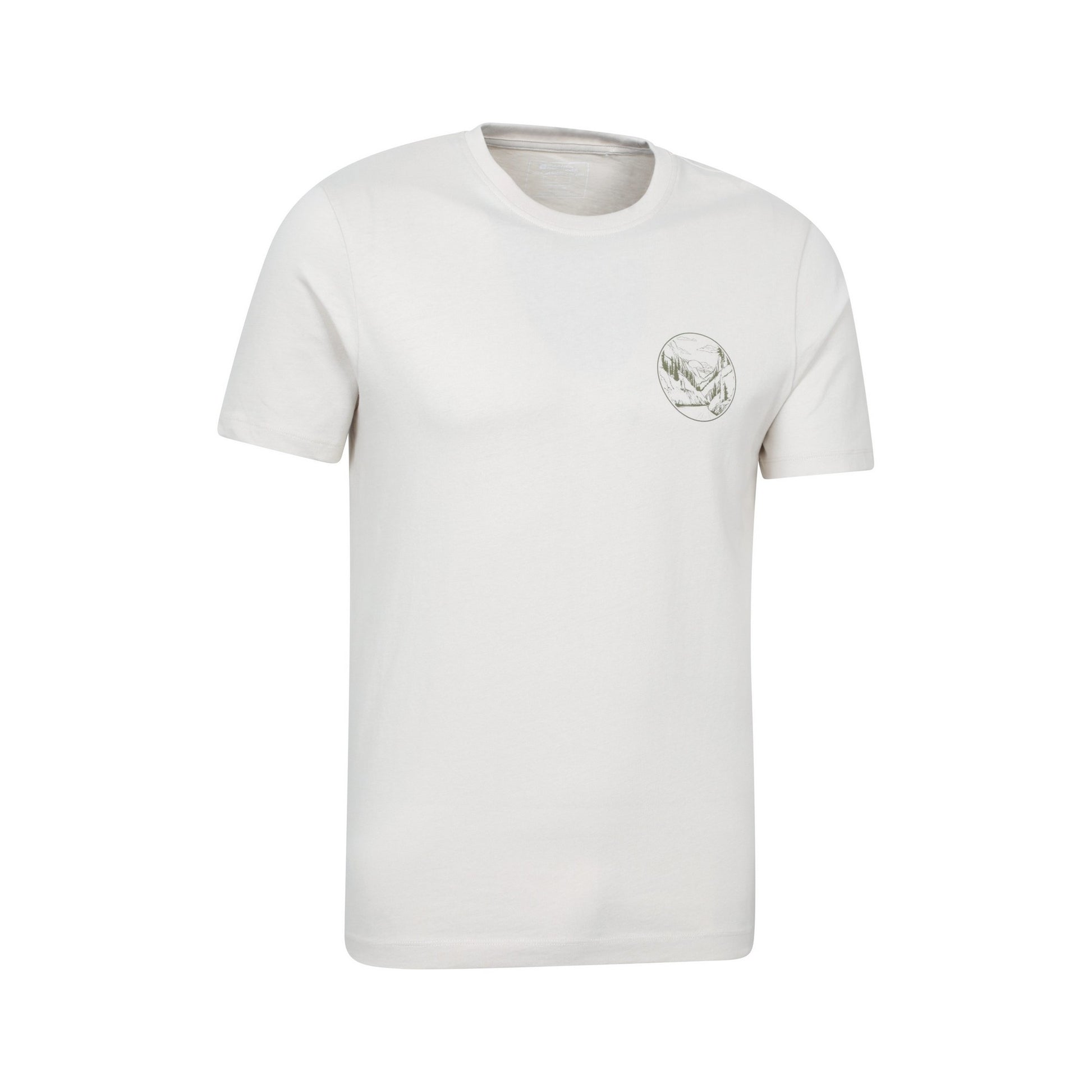 Beige - Side - Mountain Warehouse Mens Valley T-Shirt