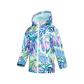 Pale Green - Lifestyle - Mountain Warehouse Childrens-Kids Exodus Printed Water Resistant Soft Shell Jacket