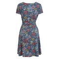 Teal - Back - Mountain Warehouse Womens-Ladies Santorini Animal Print Jersey Wrap Dress
