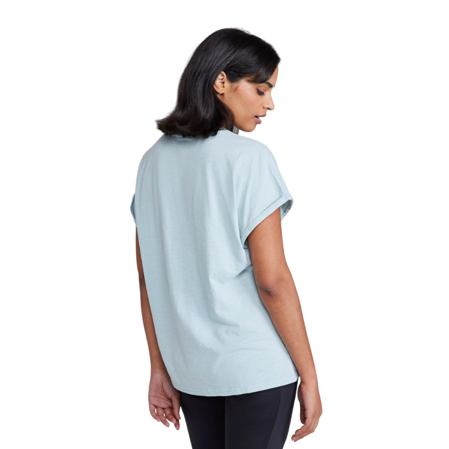Light Blue - Back - Animal Womens-Ladies Holly Logo T-Shirt