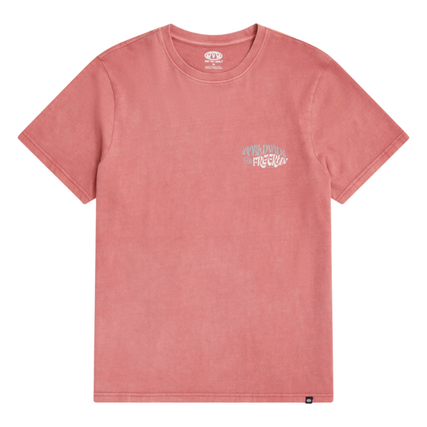 Dark Burgundy - Front - Animal Mens Worldwide Freeride Jacob T-Shirt