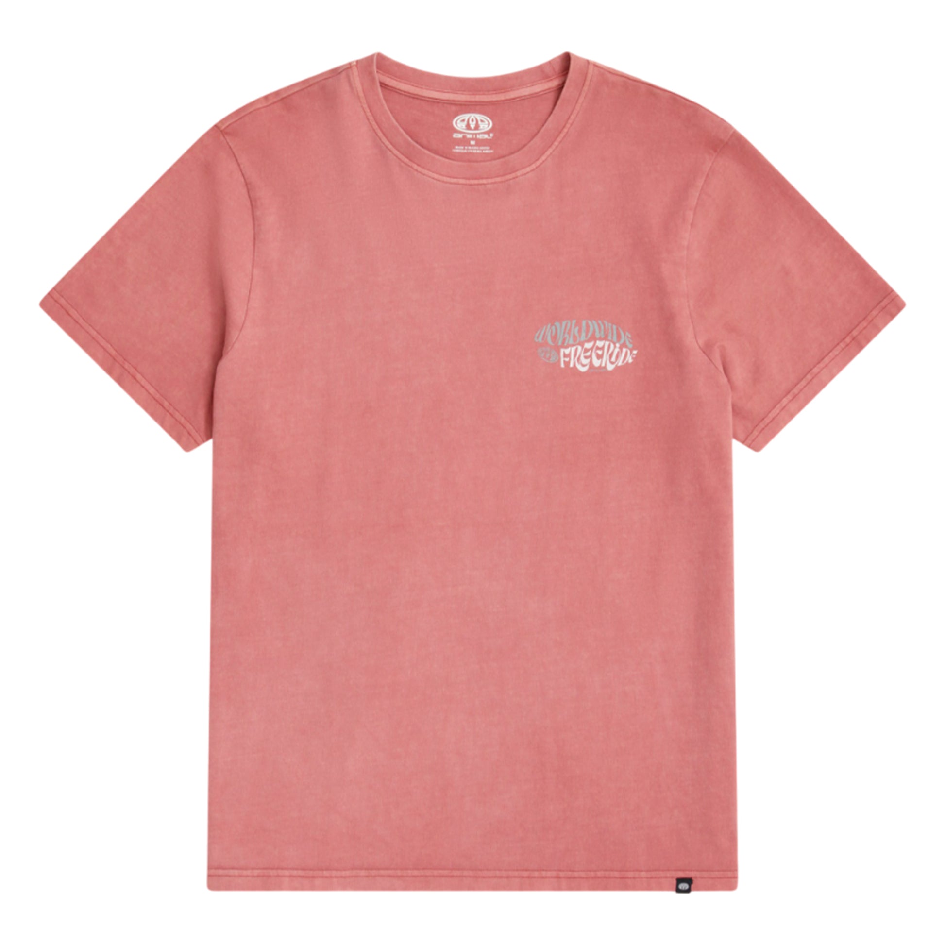 Dark Burgundy - Front - Animal Mens Worldwide Freeride Jacob T-Shirt