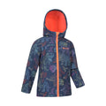 Navy - Side - Mountain Warehouse Childrens-Kids Exodus Water Resistant Soft Shell Jacket