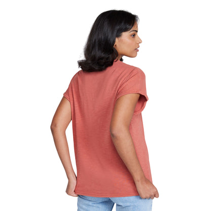 Rust - Back - Animal Womens-Ladies Wherever The Waves Holly Logo T-Shirt