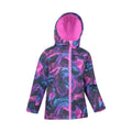 Purple - Side - Mountain Warehouse Childrens-Kids Exodus Water Resistant Soft Shell Jacket
