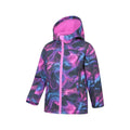 Purple - Lifestyle - Mountain Warehouse Childrens-Kids Exodus Water Resistant Soft Shell Jacket