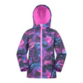 Purple - Front - Mountain Warehouse Childrens-Kids Exodus Water Resistant Soft Shell Jacket