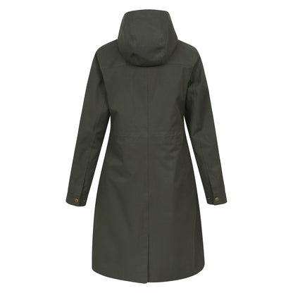 Khaki Green - Back - Mountain Warehouse Womens-Ladies Forest Waterproof Jacket