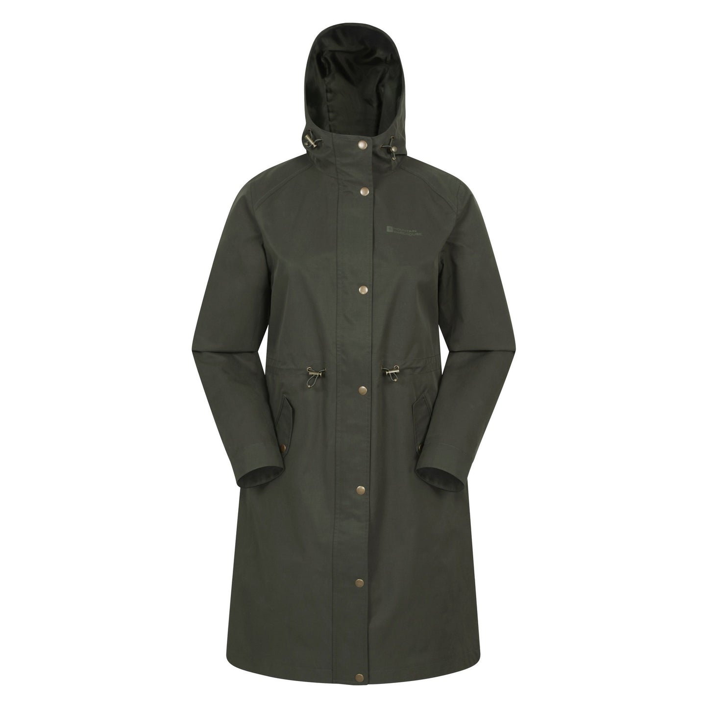 Khaki Green - Front - Mountain Warehouse Womens-Ladies Forest Waterproof Jacket