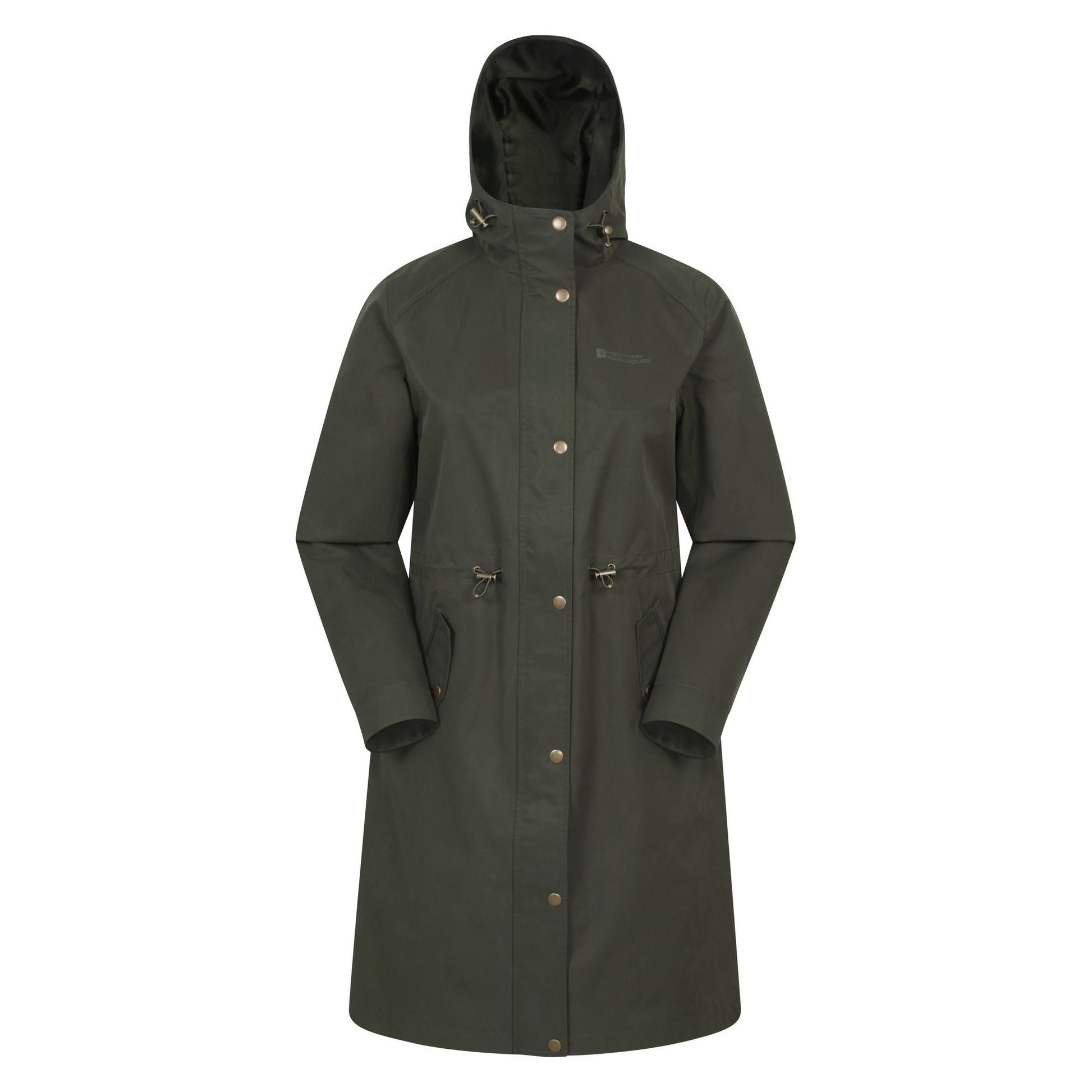 Khaki Green - Front - Mountain Warehouse Womens-Ladies Forest Waterproof Jacket