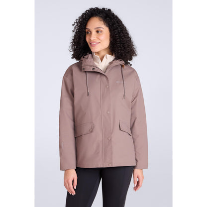 Taupe - Front - Mountain Warehouse Womens-Ladies Misty Waterproof Jacket