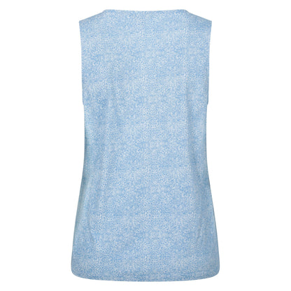 Pale Blue - Back - Mountain Warehouse Womens-Ladies Orchid Floral Tank Top