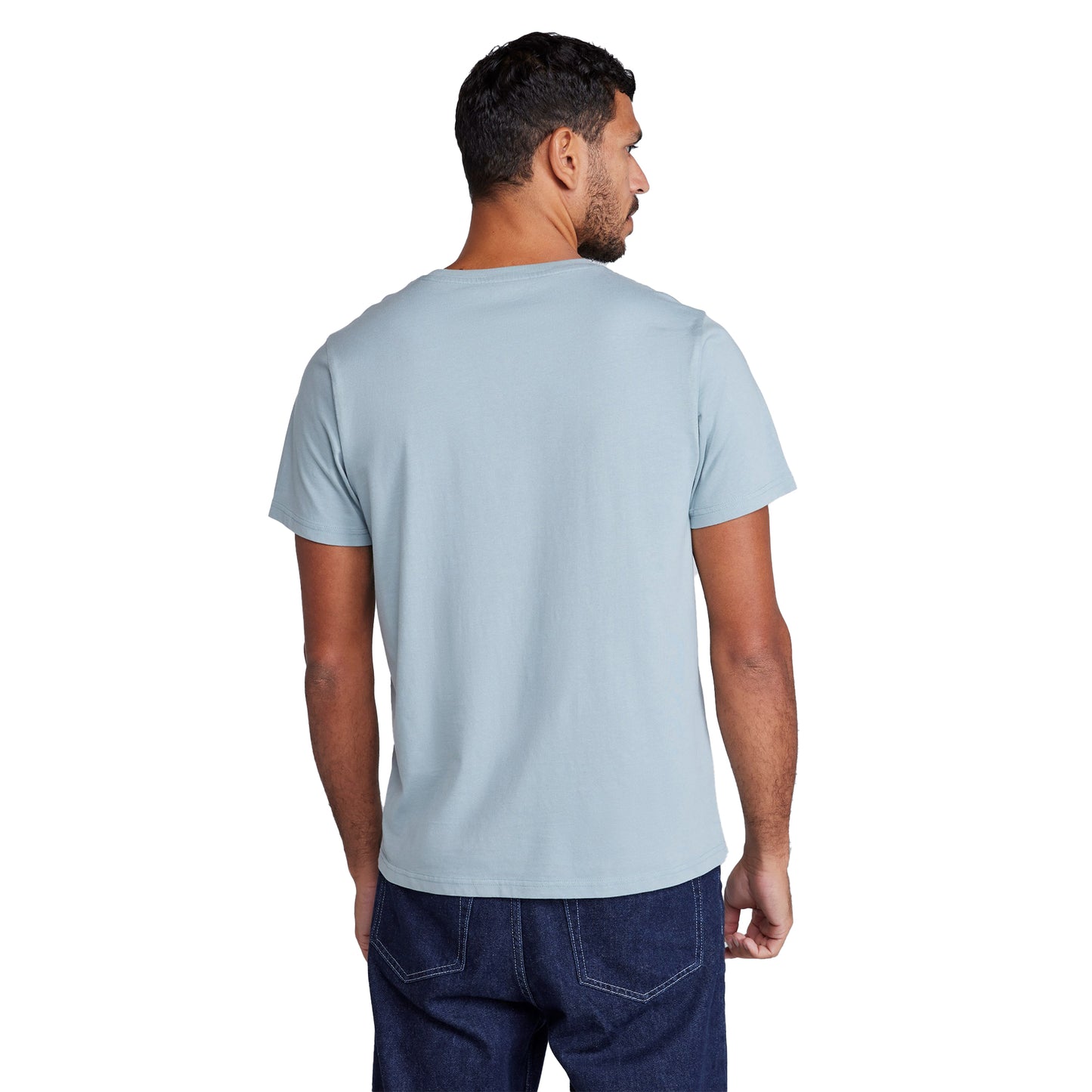 Light Blue - Back - Animal Mens Jacob Logo Relaxed Fit T-Shirt