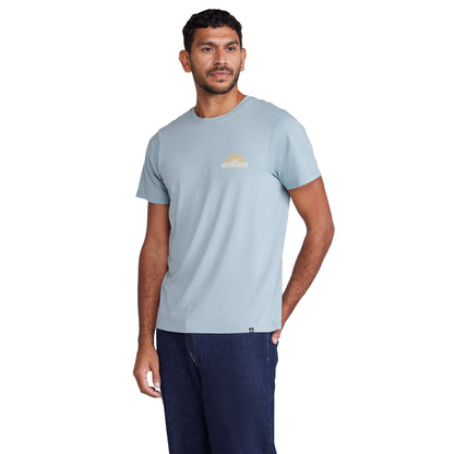 Light Blue - Front - Animal Mens Jacob Logo Relaxed Fit T-Shirt