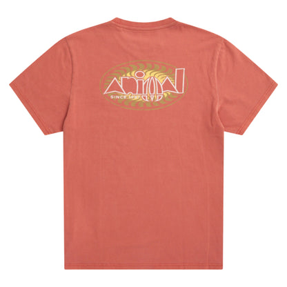 Burnt Orange - Back - Animal Mens Chase Relaxed Fit T-Shirt