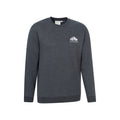 Charcoal - Side - Mountain Warehouse Mens Adventure Graphic Sweatshirt