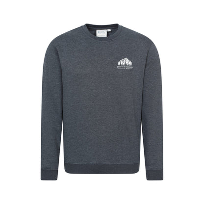 Charcoal - Front - Mountain Warehouse Mens Adventure Graphic Sweatshirt