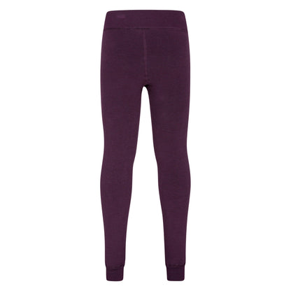 Purple - Back - Mountain Warehouse Childrens-Kids Fluffy Fleece Lined Leggings